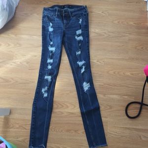 Hollister Super Skinny Ripped Jeans